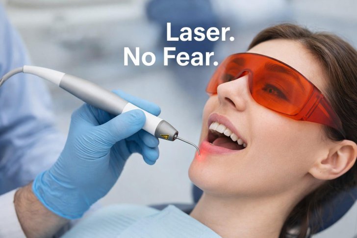 Patient receiving laser dental treatment at LASER DENTAL in Dhaka
