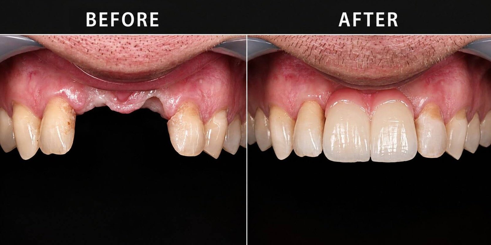 Complex Implant Esthetic Rehabilitation Using EXOCAD and Zirconia